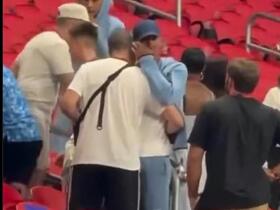 Crying Jude Bellingham is consoled by his parents and WAG Ashlyn Castro after England's World Cup semi-final heartbreak