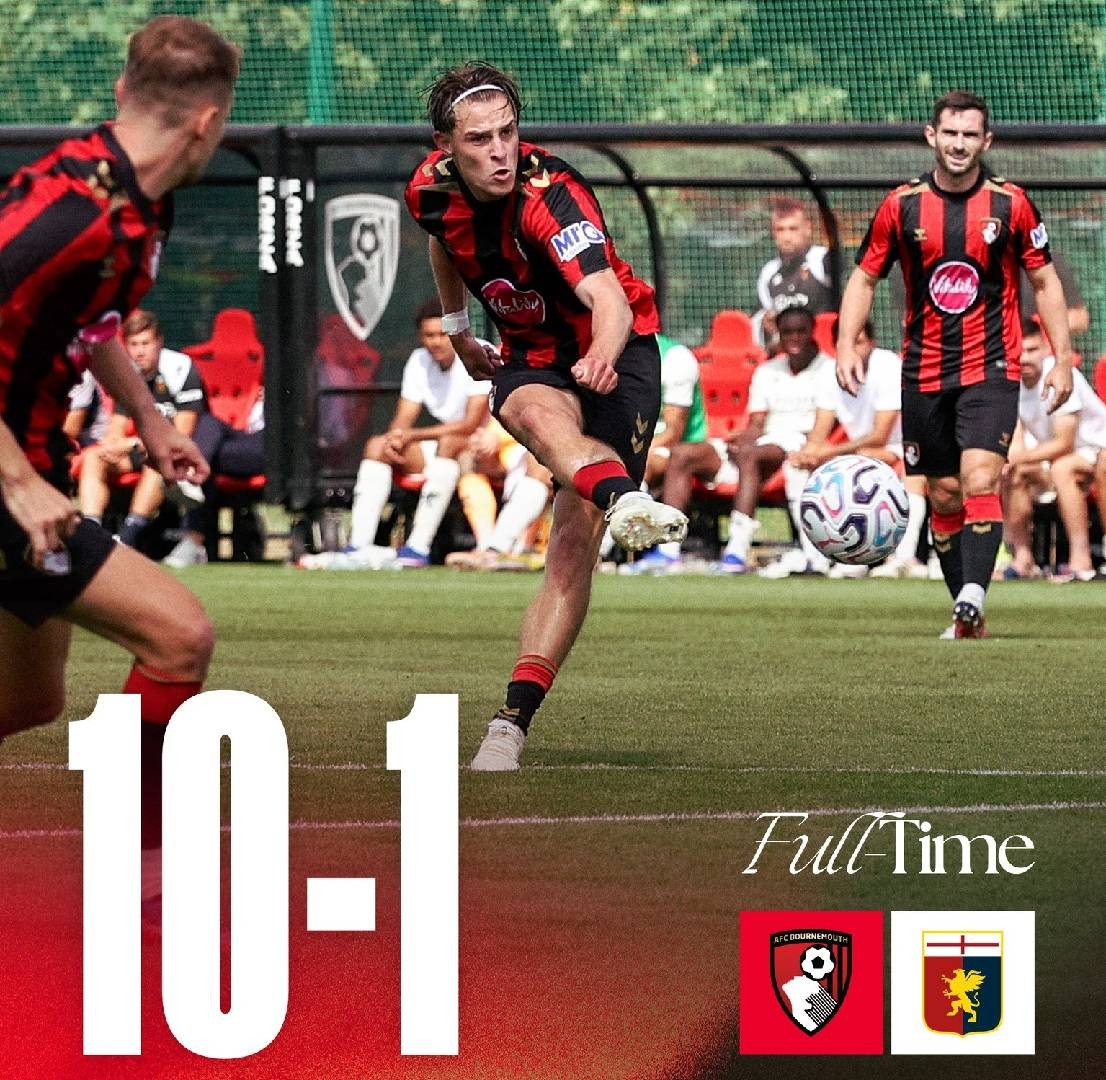 Bournemouth Hajar Genoa 10-1 dalam Laga Persahabatan, Kluivert Jr. Hattrick