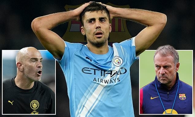 Daily Mail: Man City lehnt 40 Millionen Pfund-Angebot von Barcelona für Rodri ab und fordert mindestens 60 Millionen