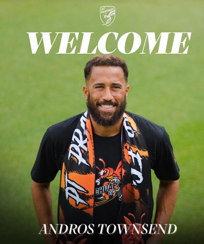 Ufficiale: l'attaccante inglese 35enne Townsend si unisce al Prachuap