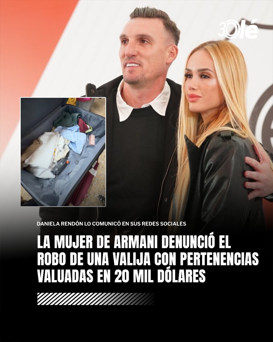F. Armaniの妻の荷物が盗難に遭う、被害額は約2万ドル