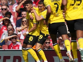 Arsenal 2-3 Dortmund: Gunners suffer 2-game losing streak despite Gyökeres and Nwaneri score