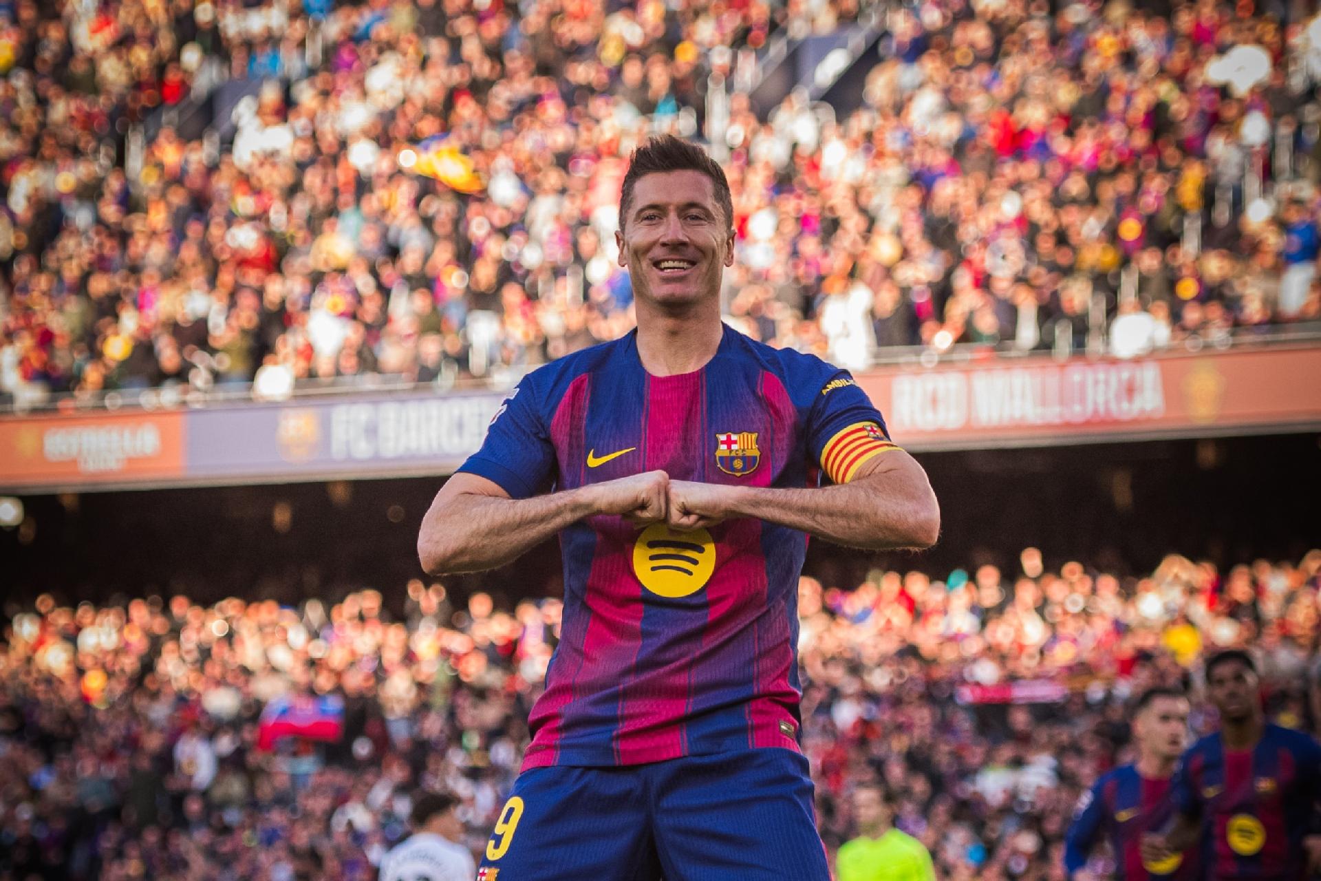 Barcelona adds Lewandowski to club legend list after 120 goals in four seasons