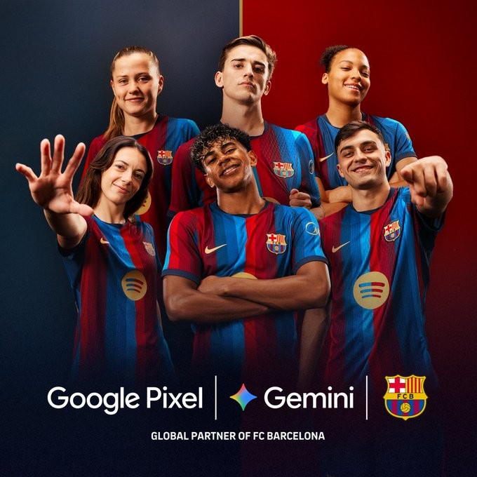 Ufficiale: Gemini e Pixel di Google diventano partner del Barcellona