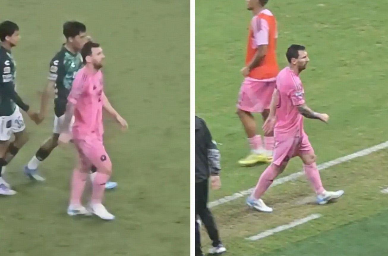 Messi retorna após morte do pai e não troca camisa após a derrota contra o León