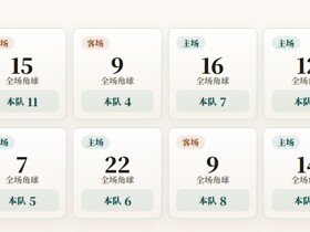 芬超角球统计：马里汉姆场均5.8个，塞伊奈约基场均7个