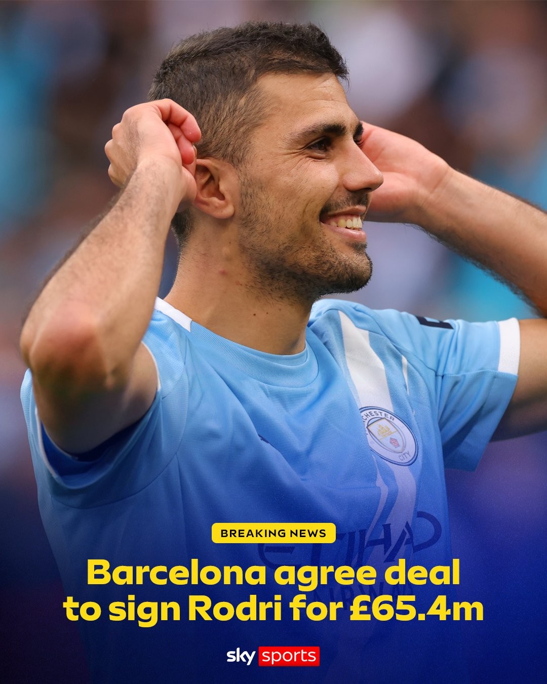 Sky Sports: Manchester City accetta l'offerta da 65,4 milioni di sterline del Barcellona, Rodrigo Hernández lascerà la squadra