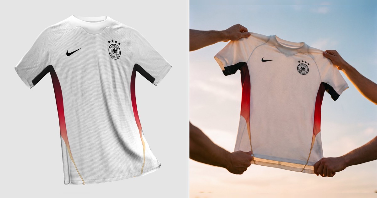 Deutschland-Trikot für EM 2028: Drittes Konzept mit modernem Rundhals-Ausschnitt enthüllt