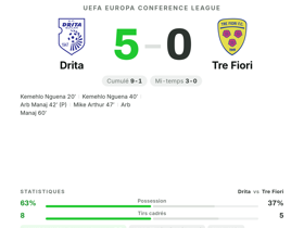 Drita 5-0 Tre Fiori