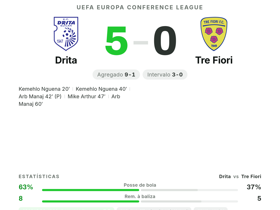 Drita 5-0 Tre Fiori