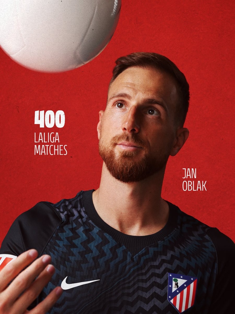 Oblak festeggia la 400ª presenza in Liga