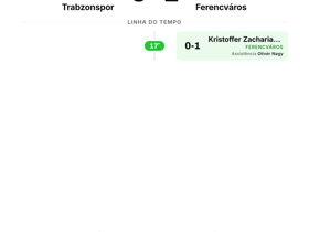 Trabzonspor 0-1 Ferencváros: húngaros conquistam 3 pontos fora na Europa League