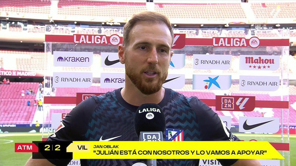 Oblak: se ogni spinta in area fosse rigore, ne avremmo 300 a stagione