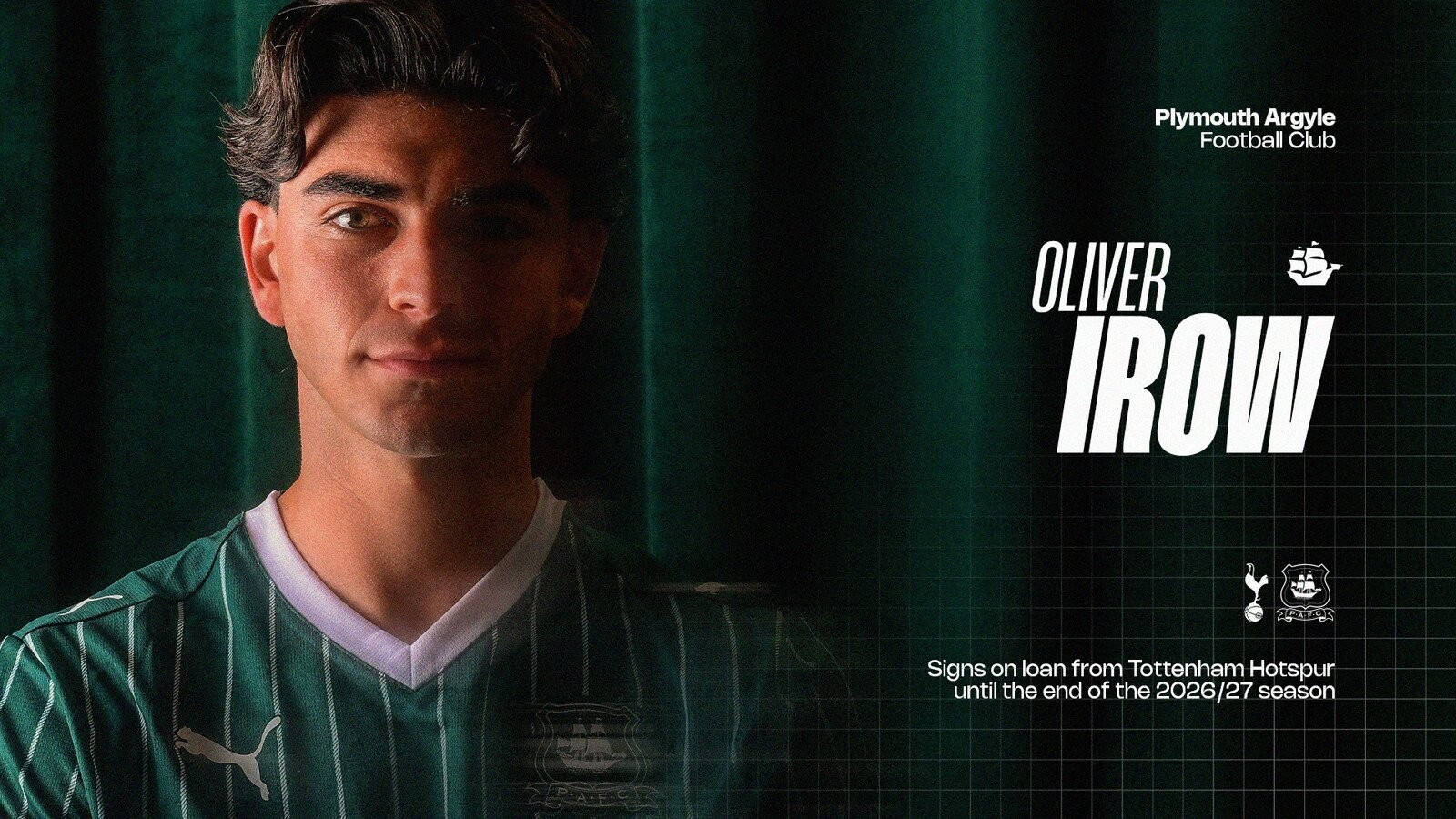 Oficial: El delantero del Tottenham Ollie Irow cedido al Plymouth Argyle
