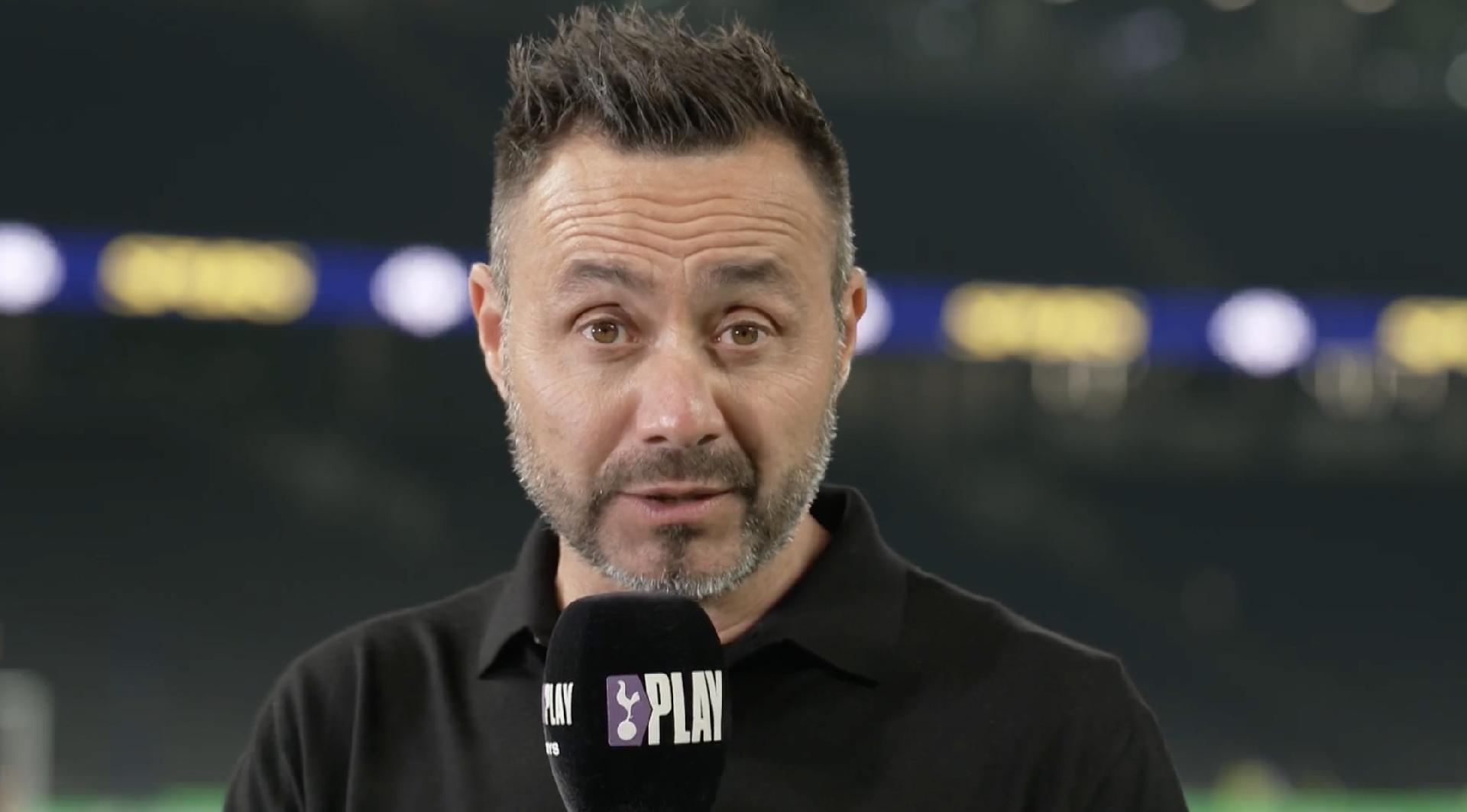 De Zerbi : Nous devons être en colère après le but encaissé ; Sávio doit améliorer ses statistiques de buts