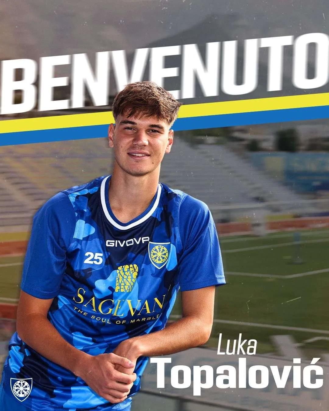 Chính thức: Carrarese mượn tiền vệ Topalović của Inter Milan với điều khoản mua đứt và mua lại