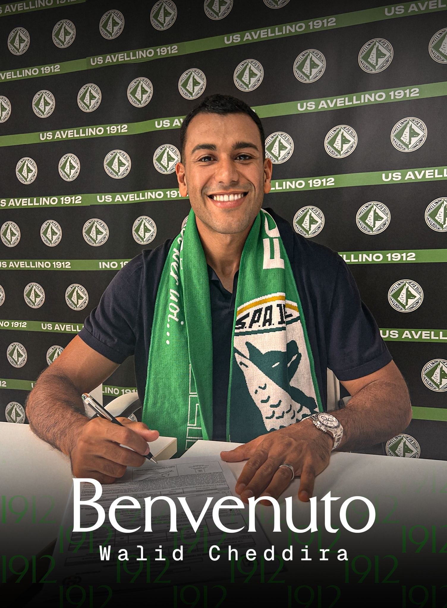 Officiel : Walid Cheddira, attaquant de Naples, rejoint l'Avellino en Serie B jusqu'en 2030