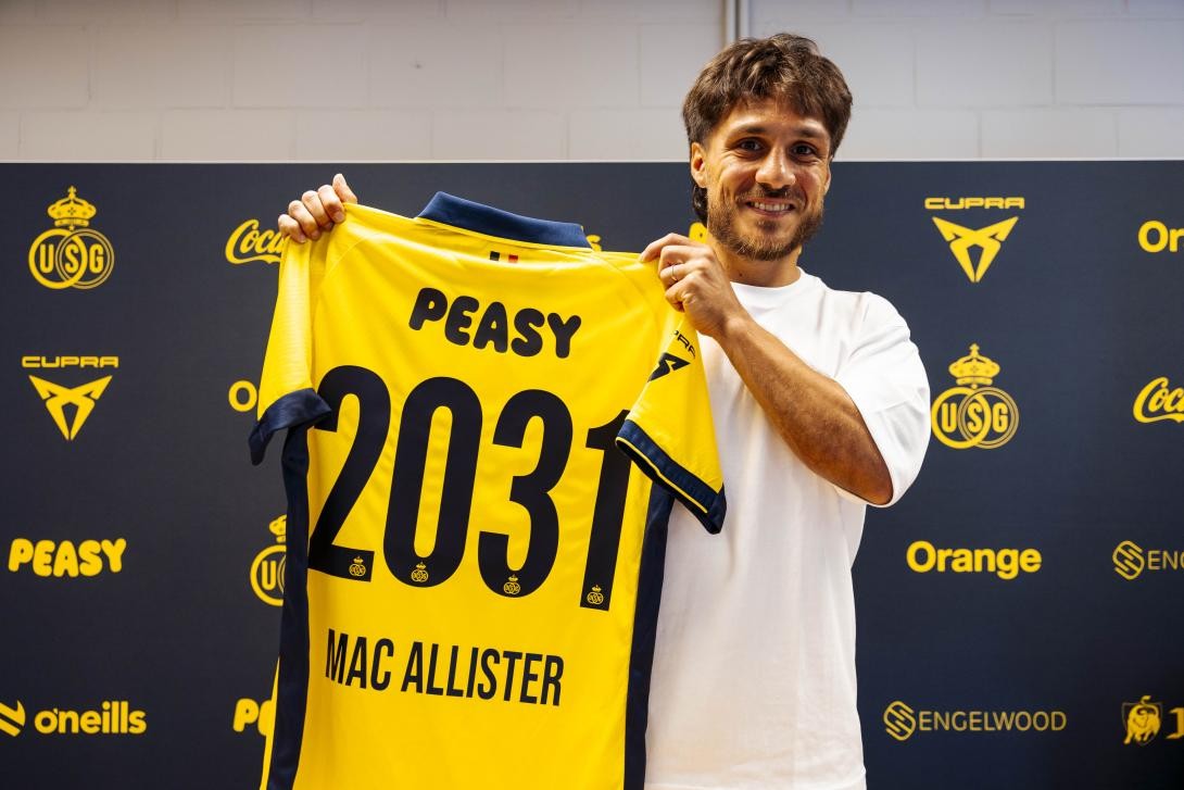 Offiziell: Union Saint-Gilloise verlängert Vertrag mit Kapitän Alexis Mac Allister bis 2031