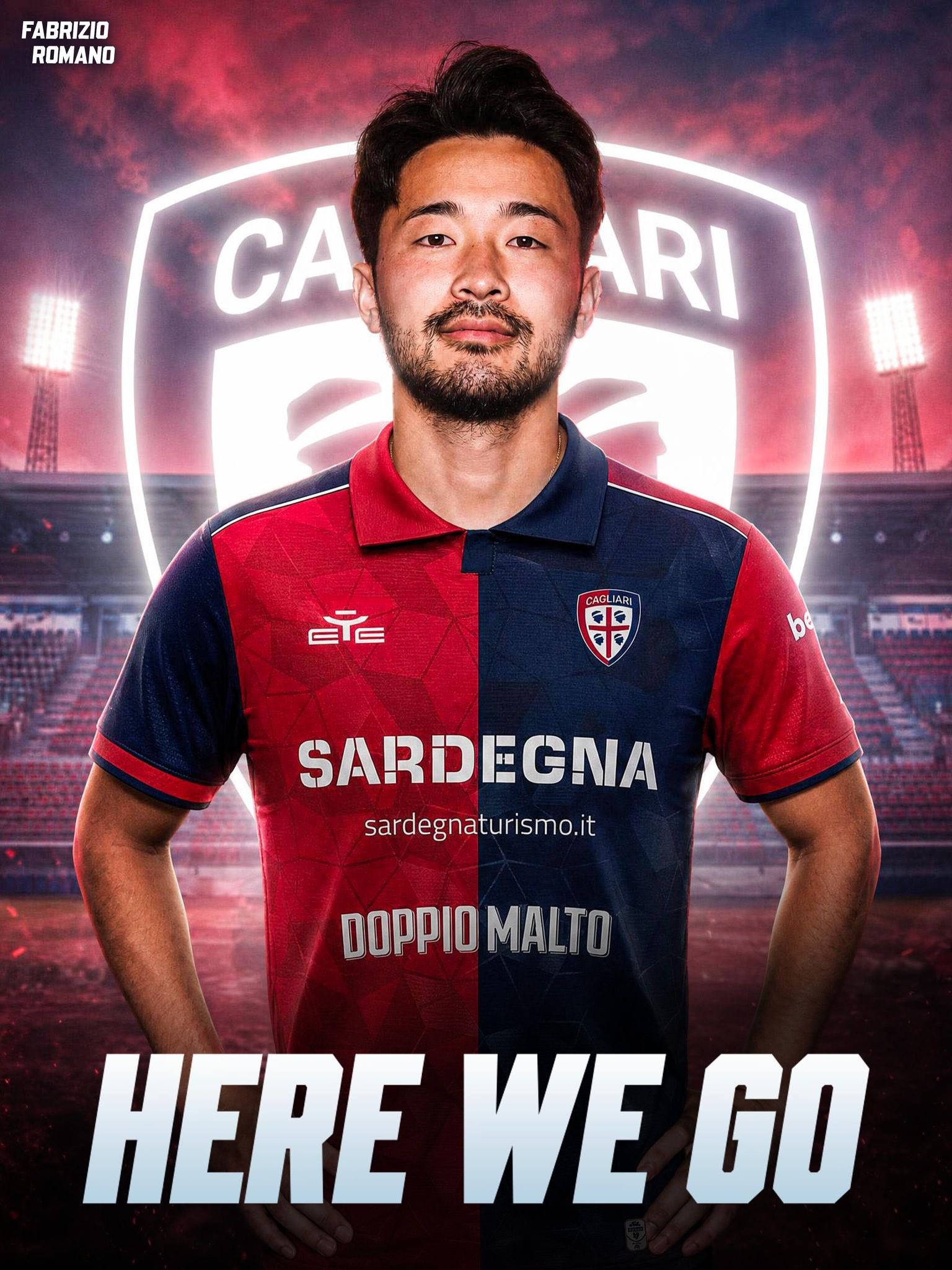 Chuyển động! Romano: Sugawara gia nhập Cagliari theo dạng cho mượn kèm điều khoản mua đứt
