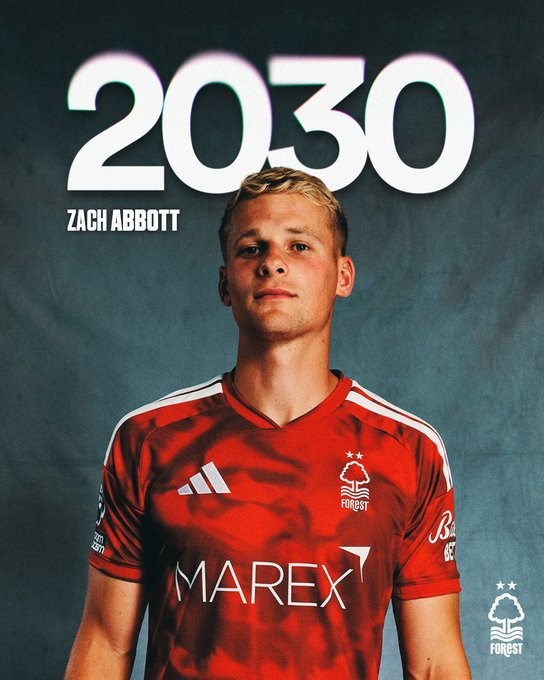 ทางการ: น็อตติงแฮม ฟอเรสต์ต่อสัญญาแซค แอบบอตต์ถึงปี 2030 พร้อมปล่อยยืมตัวให้เซาแธมป์ตัน