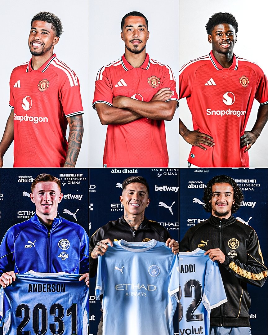 แมนเชสเตอร์ ซิตี้ ทุ่ม 327 ล้านปอนด์ เสริมแดนกลาง มากกว่าแมนเชสเตอร์ ยูไนเต็ด ถึงสองเท่า
