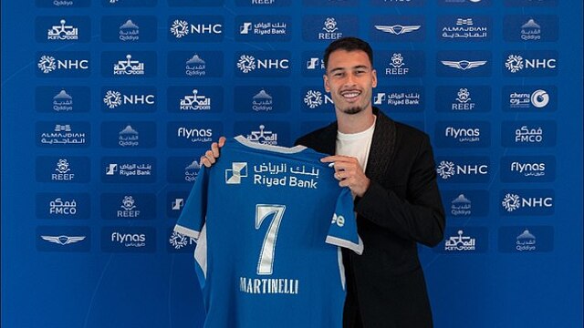 Arsenal sell Martinelli in club-record £60m move to Saudi side Al-Hilal