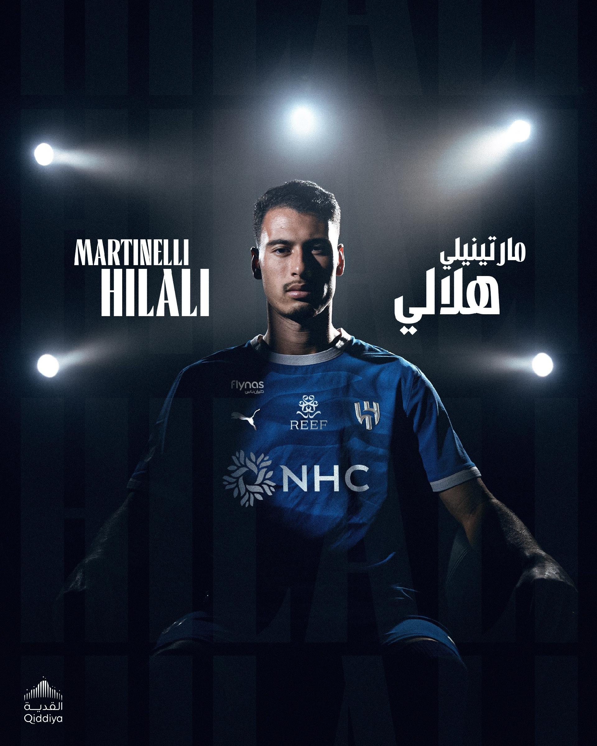 Oficial: Atacante Gabriel Martinelli deixa Arsenal e se junta ao Al Hilal por 70 milhões de euros