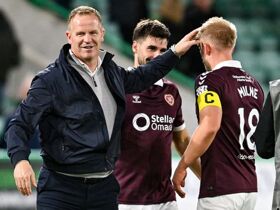 Hibs 1-3 Hearts: Wouter Vrancken claims victory in first Edinburgh derby with win at Easter Road