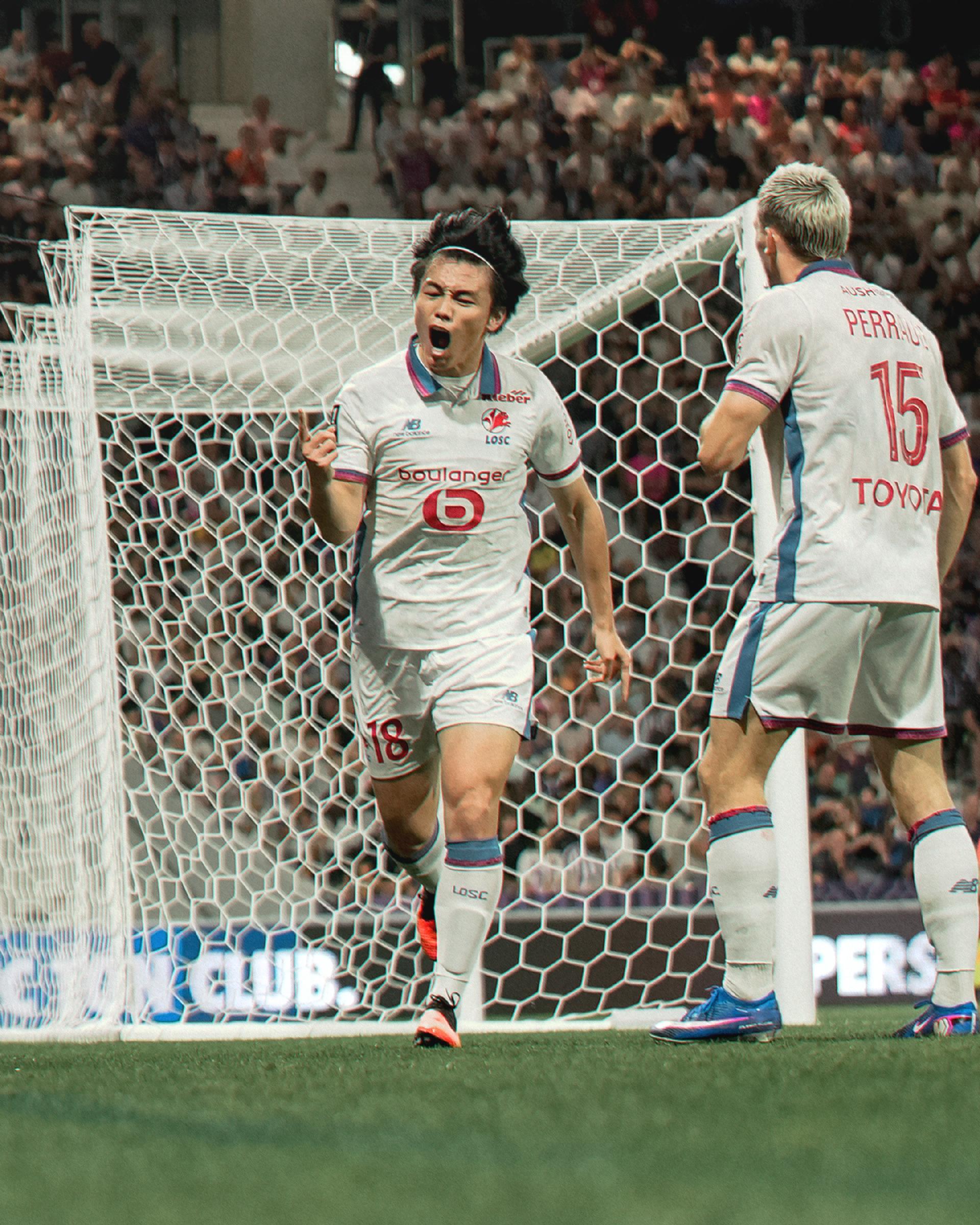 El fichaje de 15 millones Ayase Ueda anota en su debut y da la victoria al Lille por 1-0