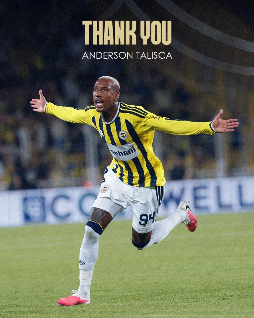 Offiziell: Fenerbahçe löst Vertrag mit Mittelfeldspieler Talisca auf – 44 Tore in 75 Spielen