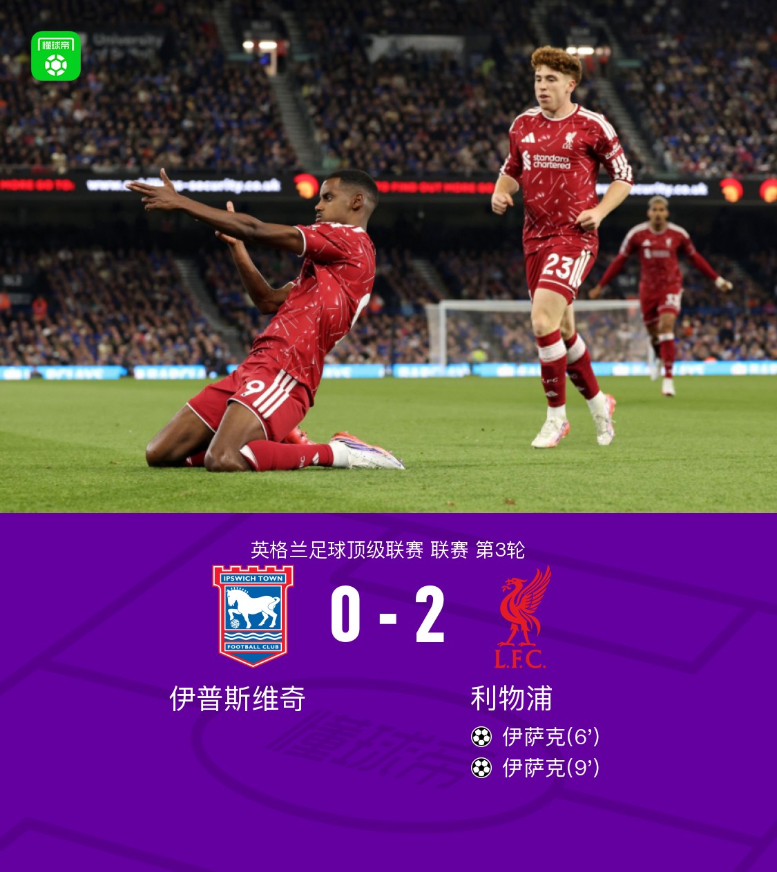 Liverpool besiegt Ipswich Town 2:0, Gakpo und Isak treffen doppelt
