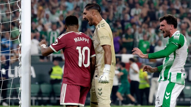 Real Betis 1-0 Real Madrid: Mbappe misses stoppage-time penalty in dramatic defeat