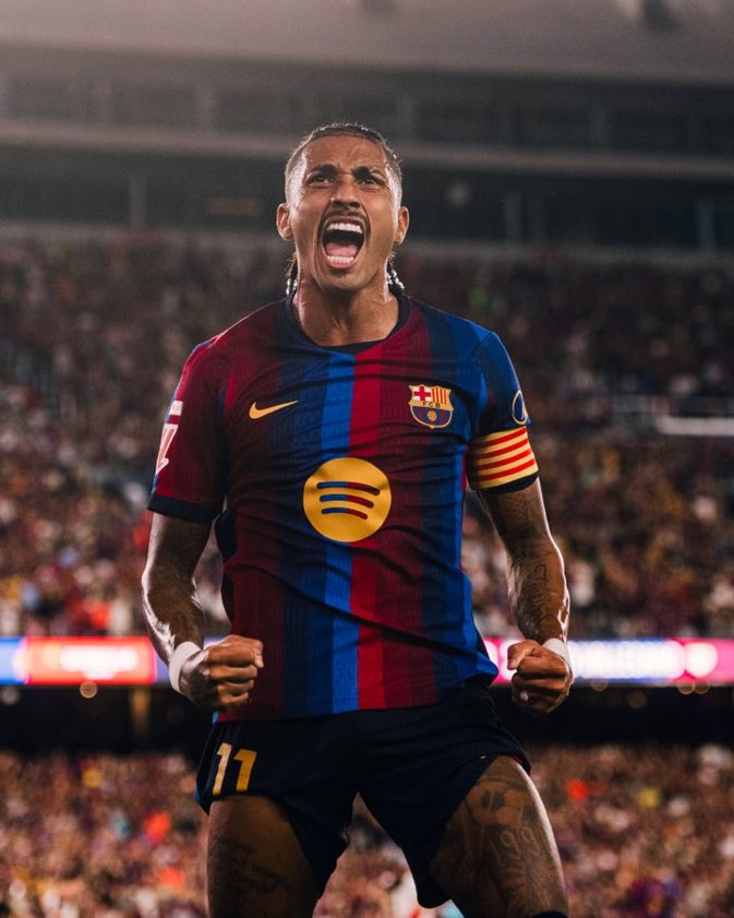 Arsenal pourrait recruter Raphinha, capitaine du Barça, en janvier