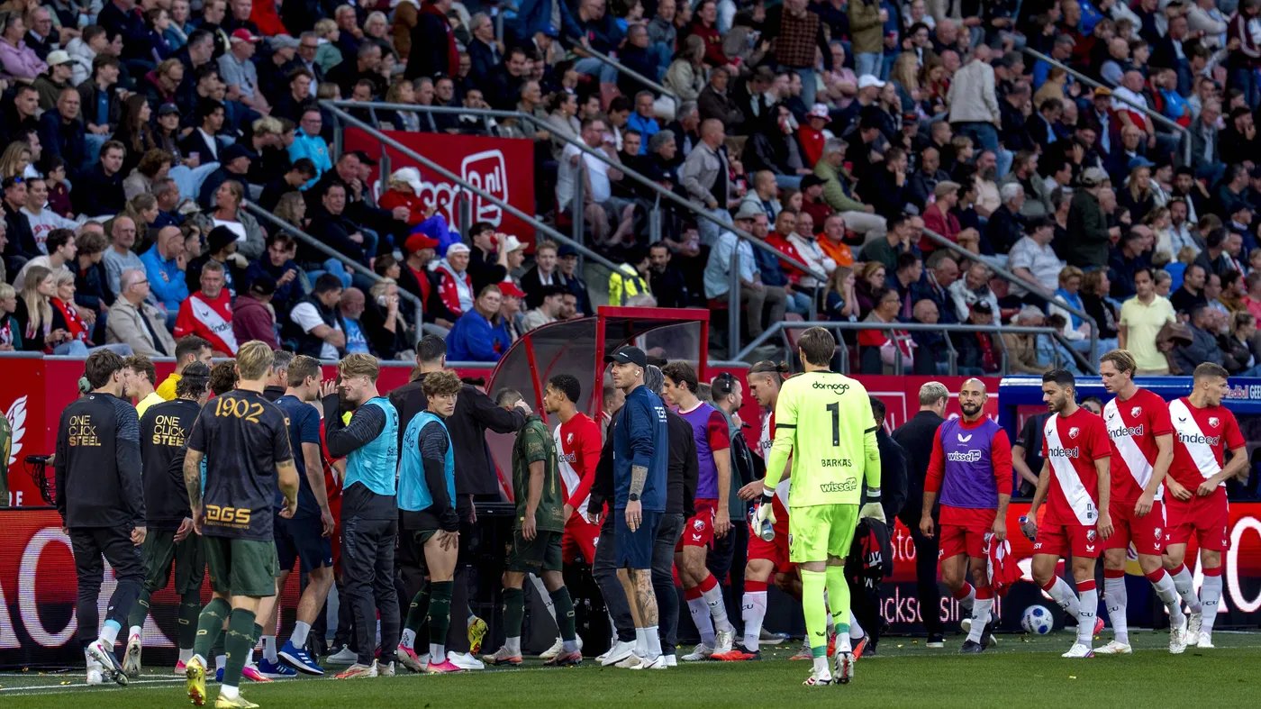 El partido entre el FC Utrecht y el Go Ahead Eagles se suspende por disturbios de aficionados