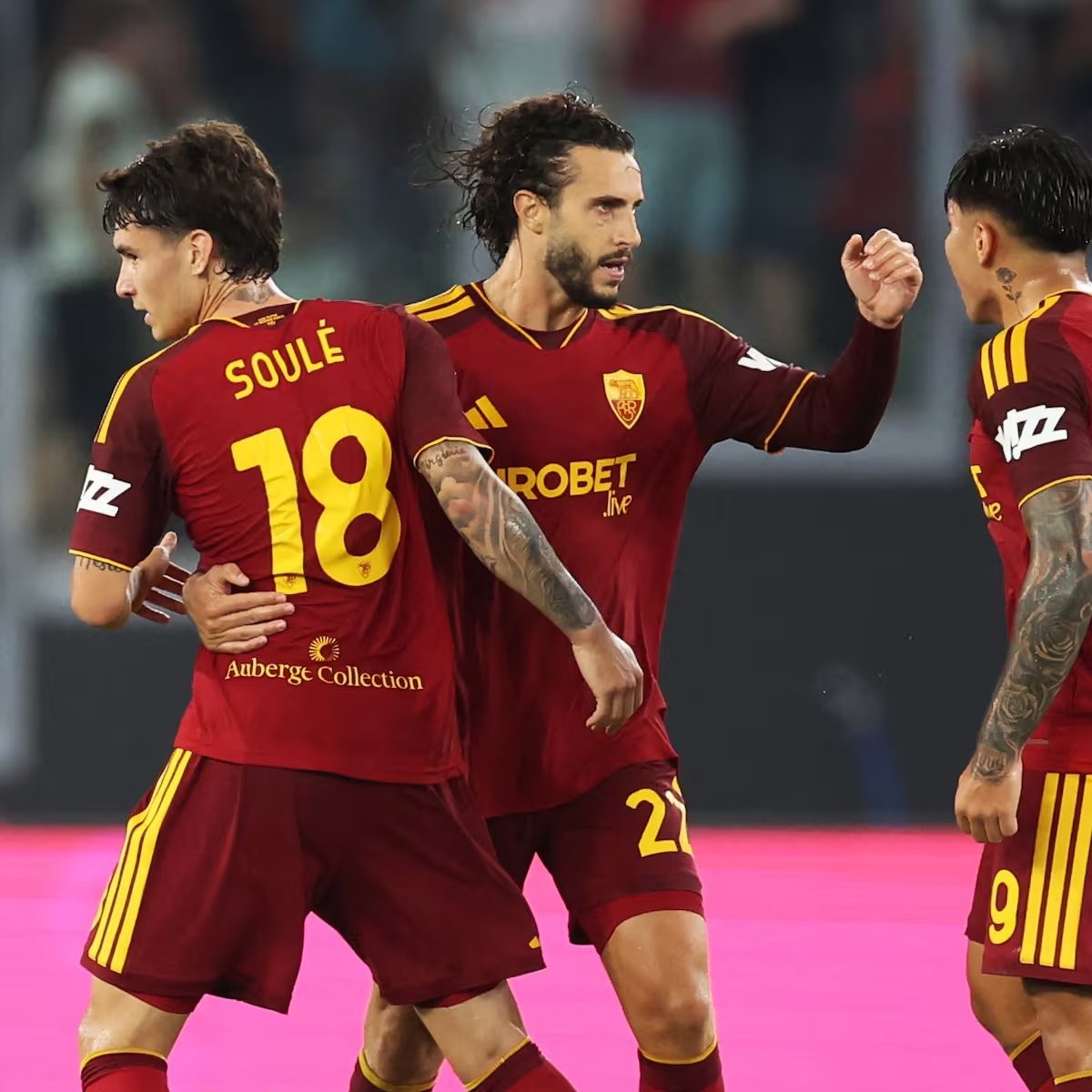 La Roma remonta gracias Hermoso y Soulé