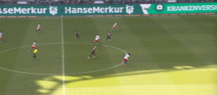 Descanso: Hamburgo 0-2 Mainz, Becker y Mwene anotan