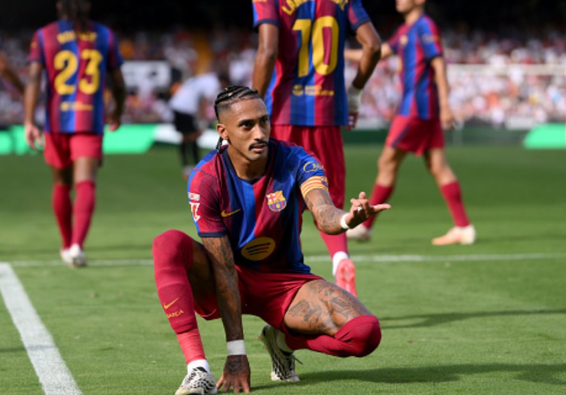 Raphinha ghi 6 bàn sau 4 vòng đầu La Liga, người thứ hai sau Messi trong thế kỷ 21