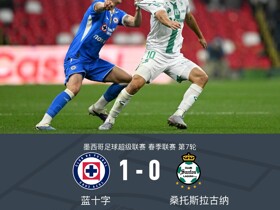 蓝十字1-0桑托斯拉古纳，帕拉德拉绝杀