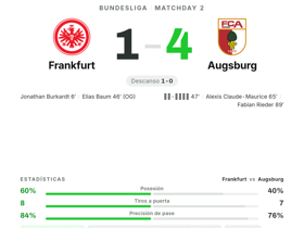 Frankfurt 1-4 Augsburg
