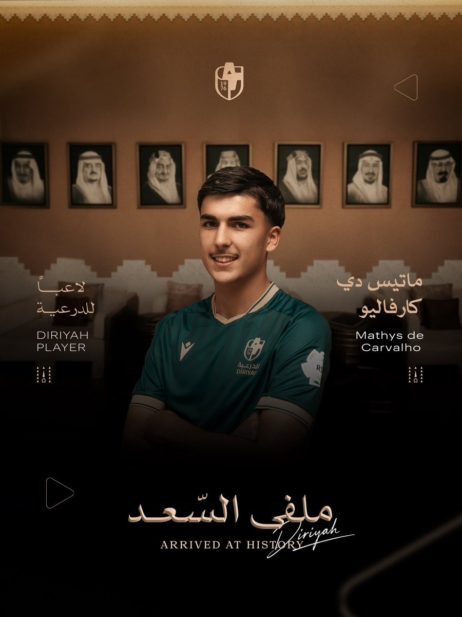 Offiziell: Al-Diriyah verpflichtet Lyons De Carvalho für 1,1 Millionen Euro