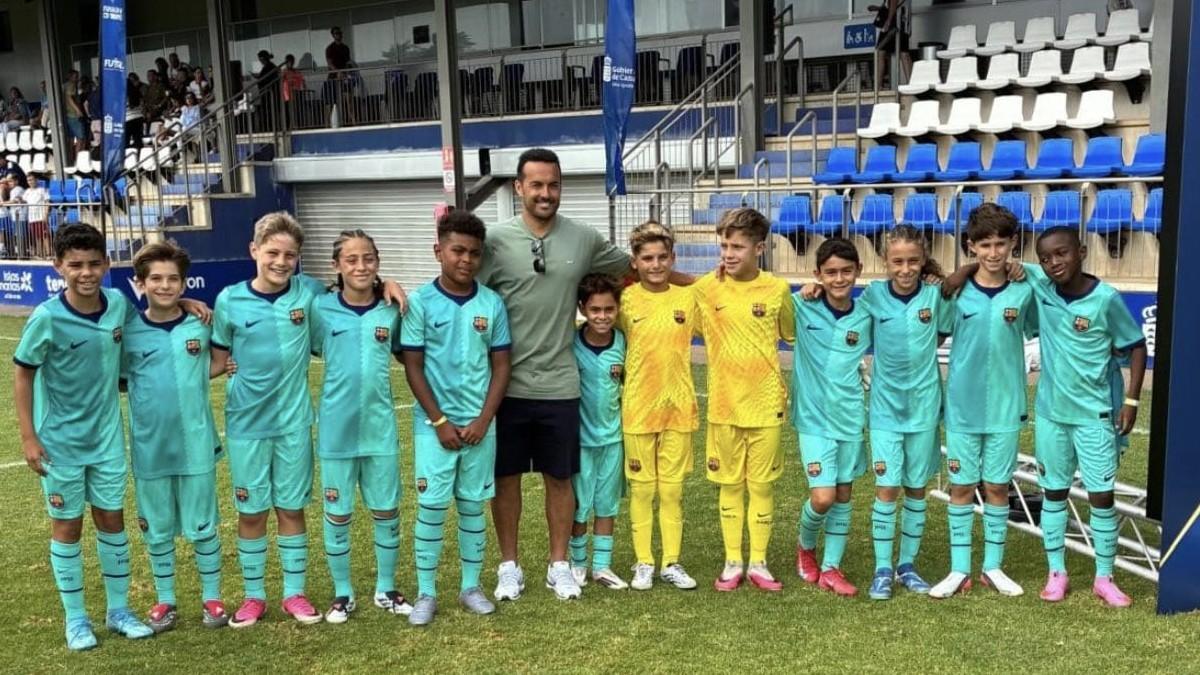 Pedros Sohn trifft für Barcelonas U11B
