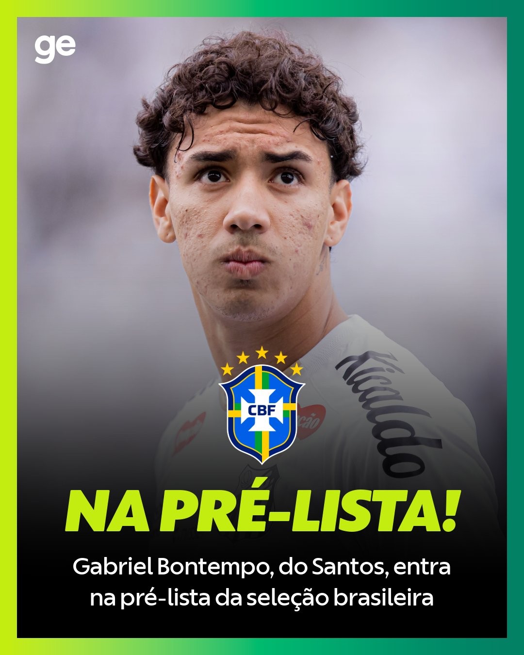 Truyền thông Brazil: Tiền vệ 21 tuổi Gabriel Bontempo của Santos được gọi vào danh sách sơ bộ đội tuyển Brazil
