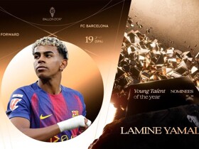 2026 Ballon d'Or nominees for Young Talent of the Year: Cubarsi, Yamal and Diomande lead