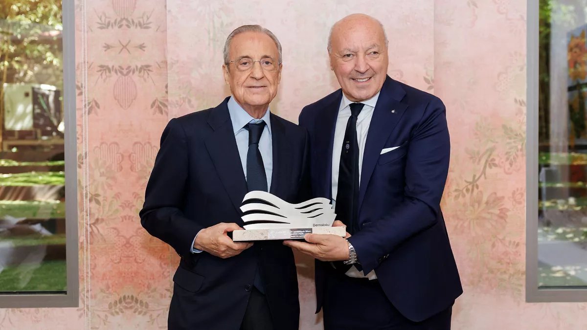 Rencontre entre Florentino et une délégation de l'Inter menée par Marotta