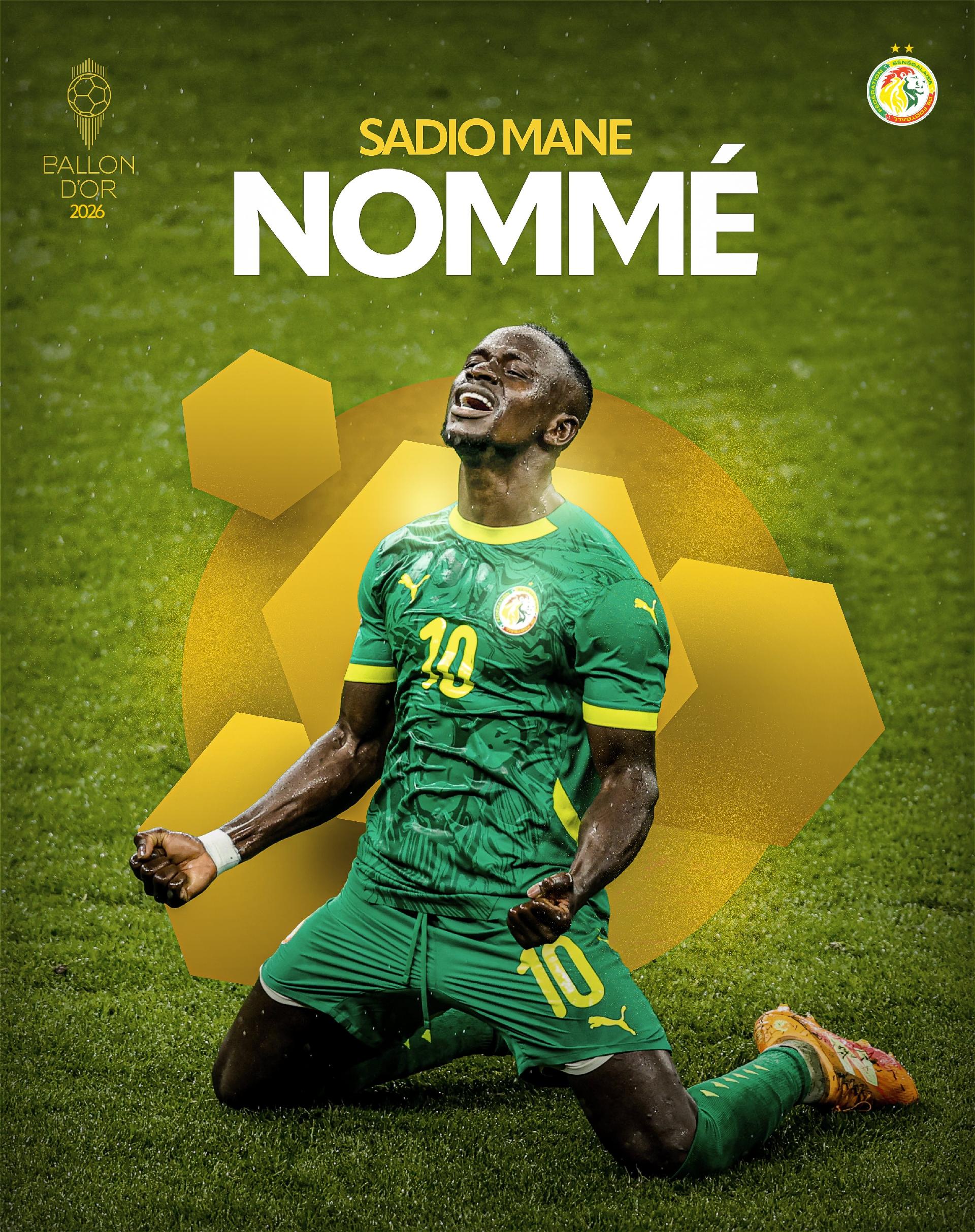 Berkat MVP Piala Afrika, Mane Masuk Nominasi Ballon d'Or untuk ke-5 Kalinya, Raihan Terbaik Sebelumnya Peringkat Kedua