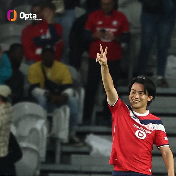 Ueda Ayase erzielt bei seinem Champions-League-Debüt für Lille ein Tor und ist der erste Spieler seit 2012