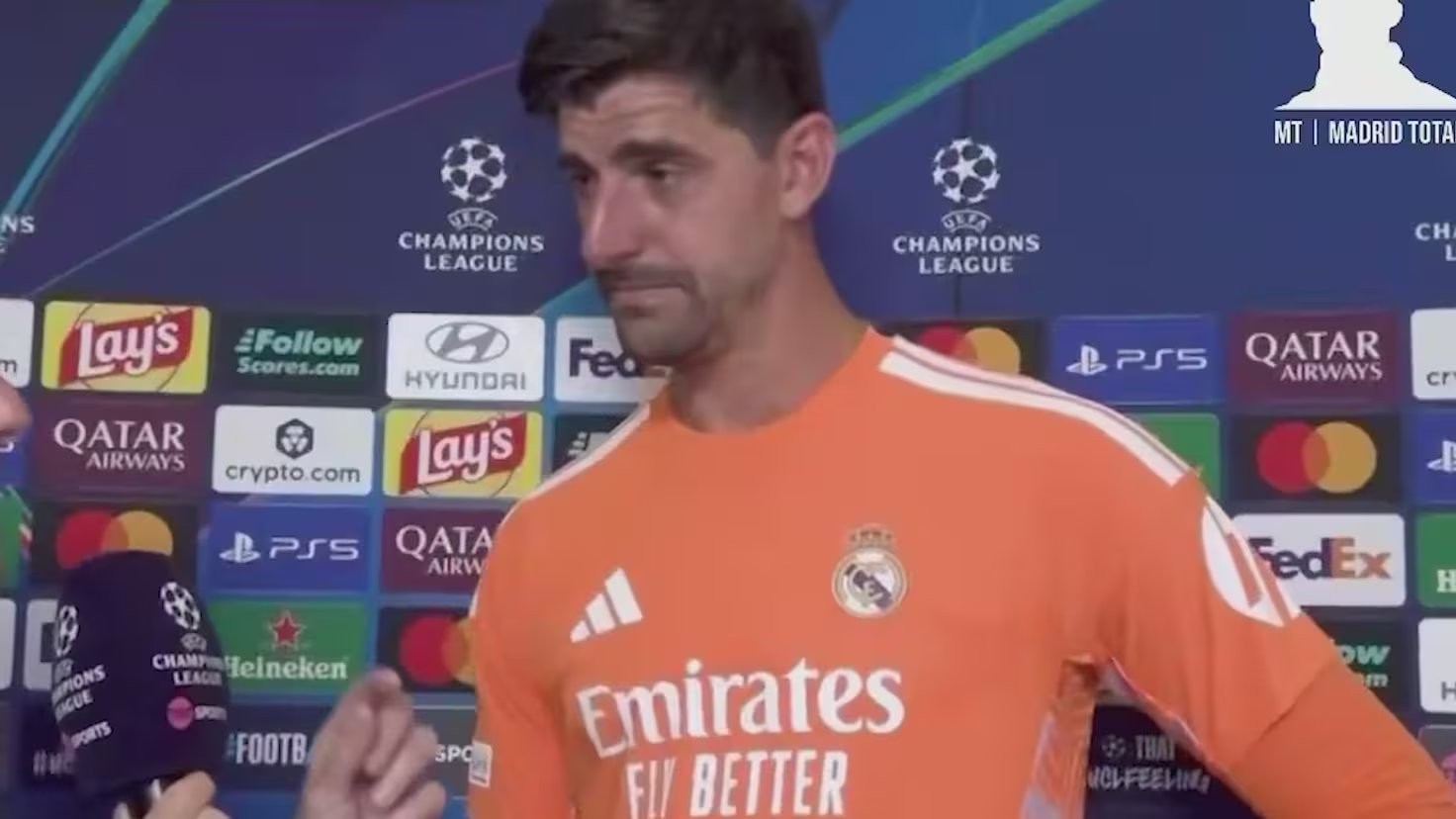 La reflexión de Courtois sobre los pitos del Bernabéu: sin pelos en la lengua sobre el motivo