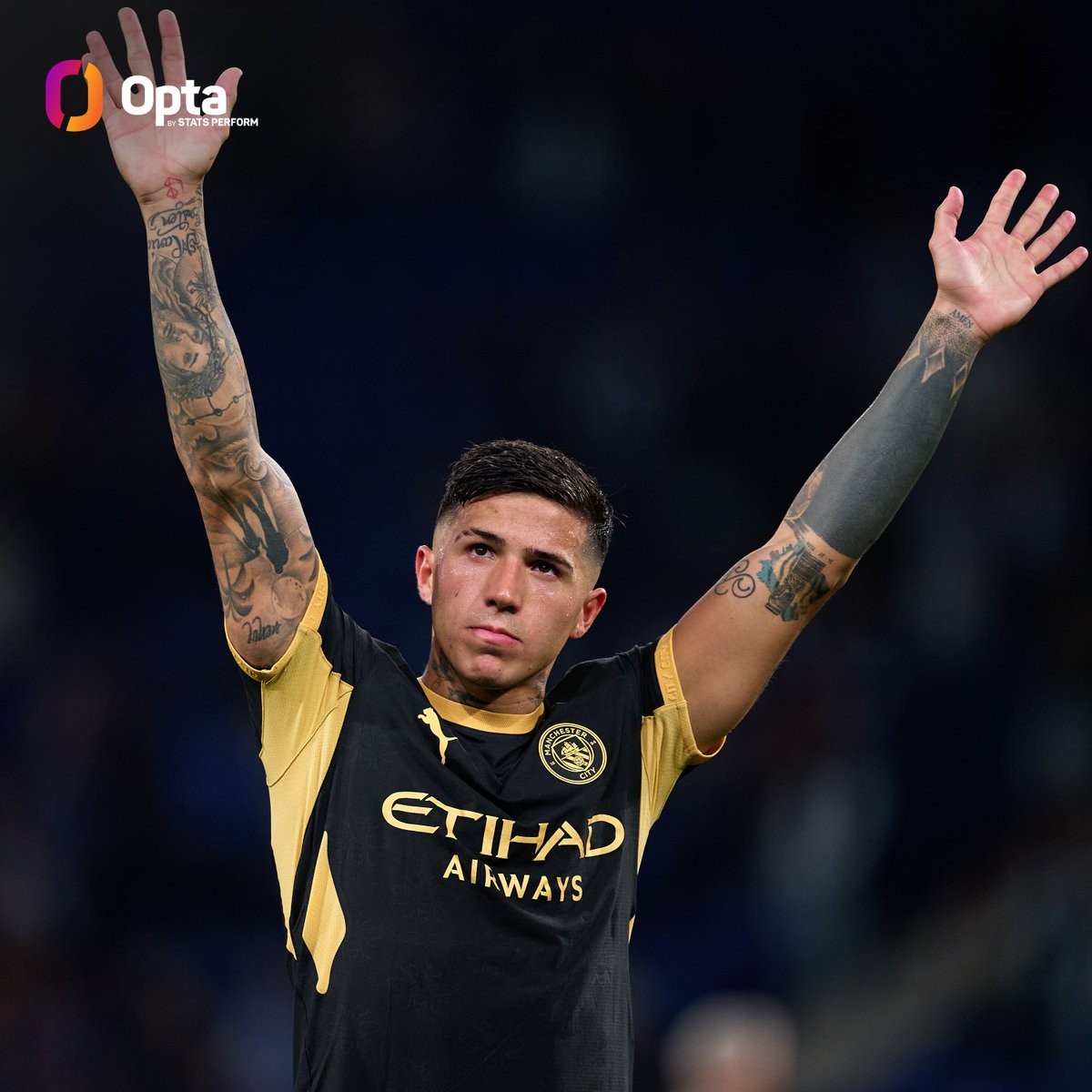 Enzo est le milieu de terrain avec le plus de passes décisives en coupes d'Europe ces trois dernières saisons, avec 9 passes
