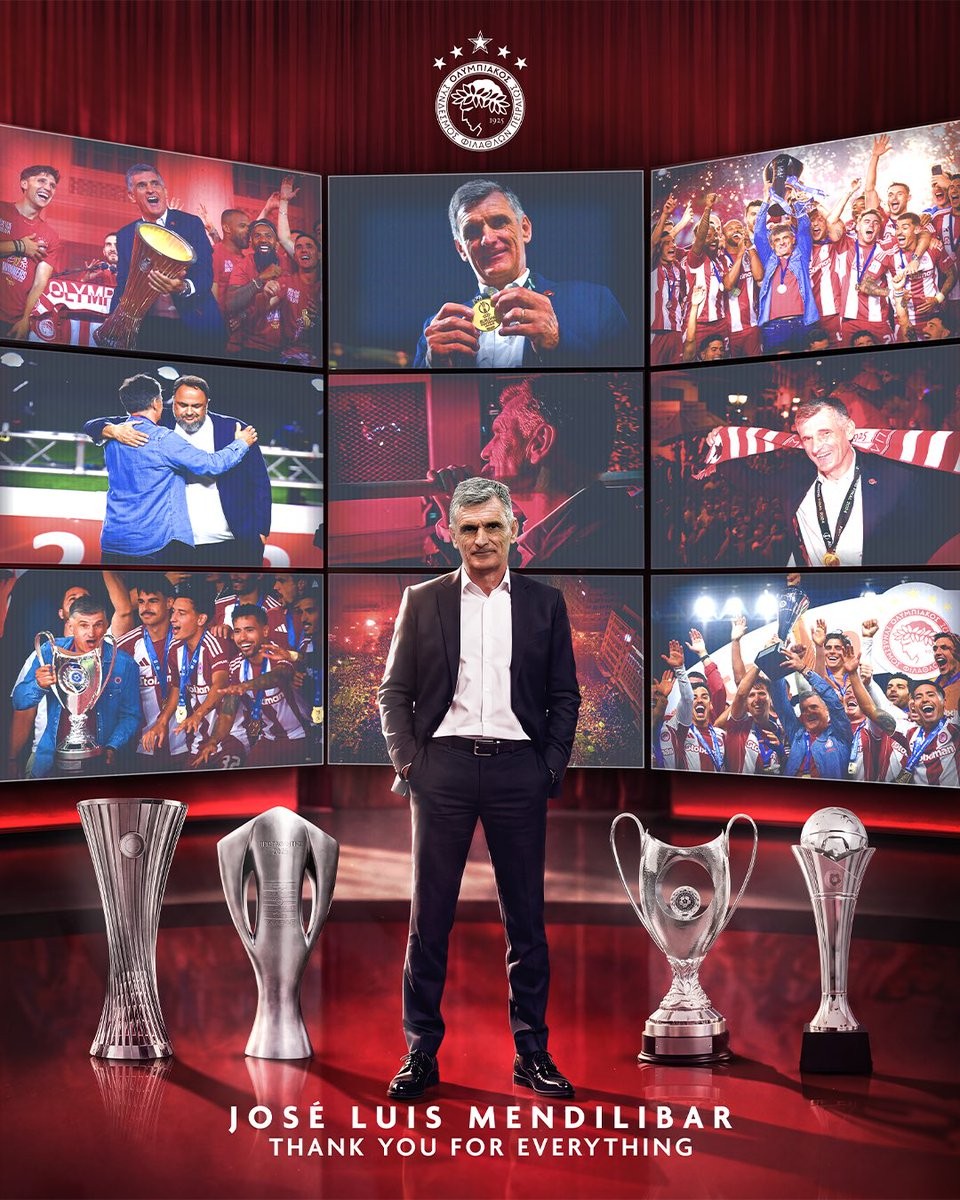 Olympiakos Piraeus anuncia la salida del entrenador Mendilibar