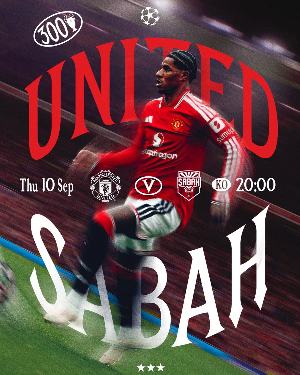 Man Utd veröffentlicht Poster zum 300. Champions-League-Spiel mit Rashford